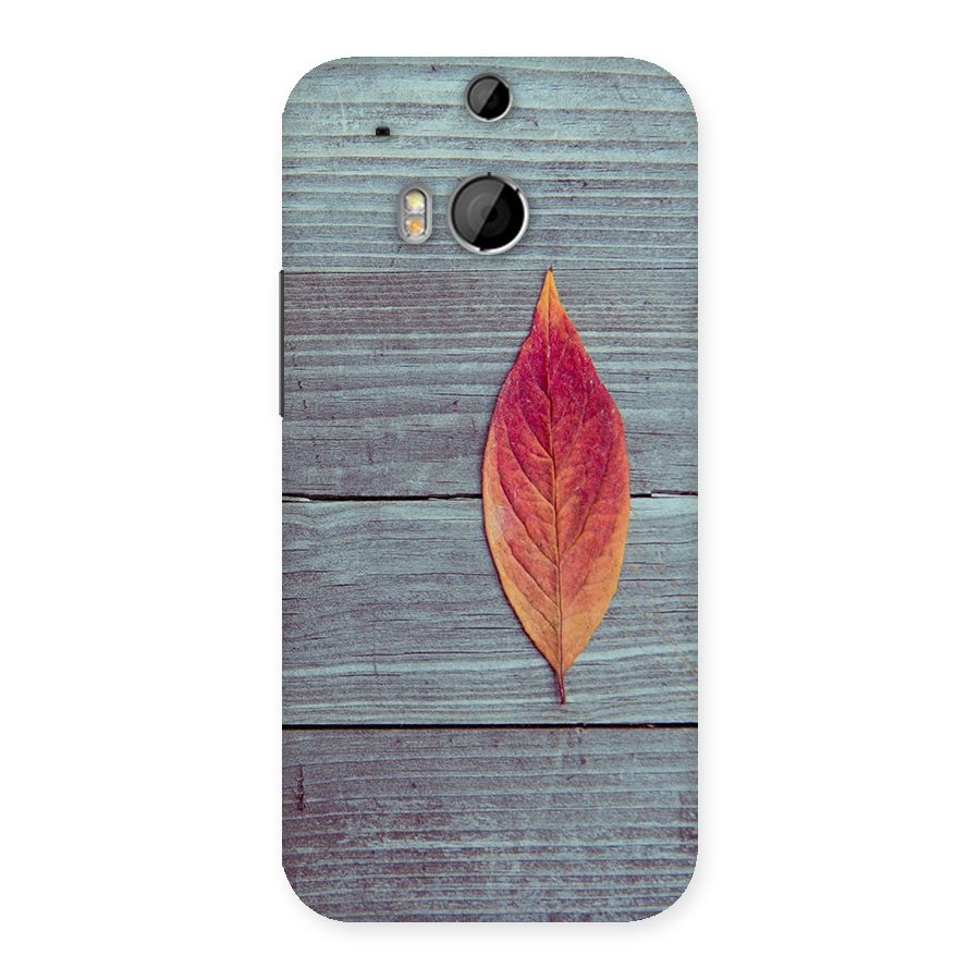 Classic Wood Leaf Back Case for HTC One M8