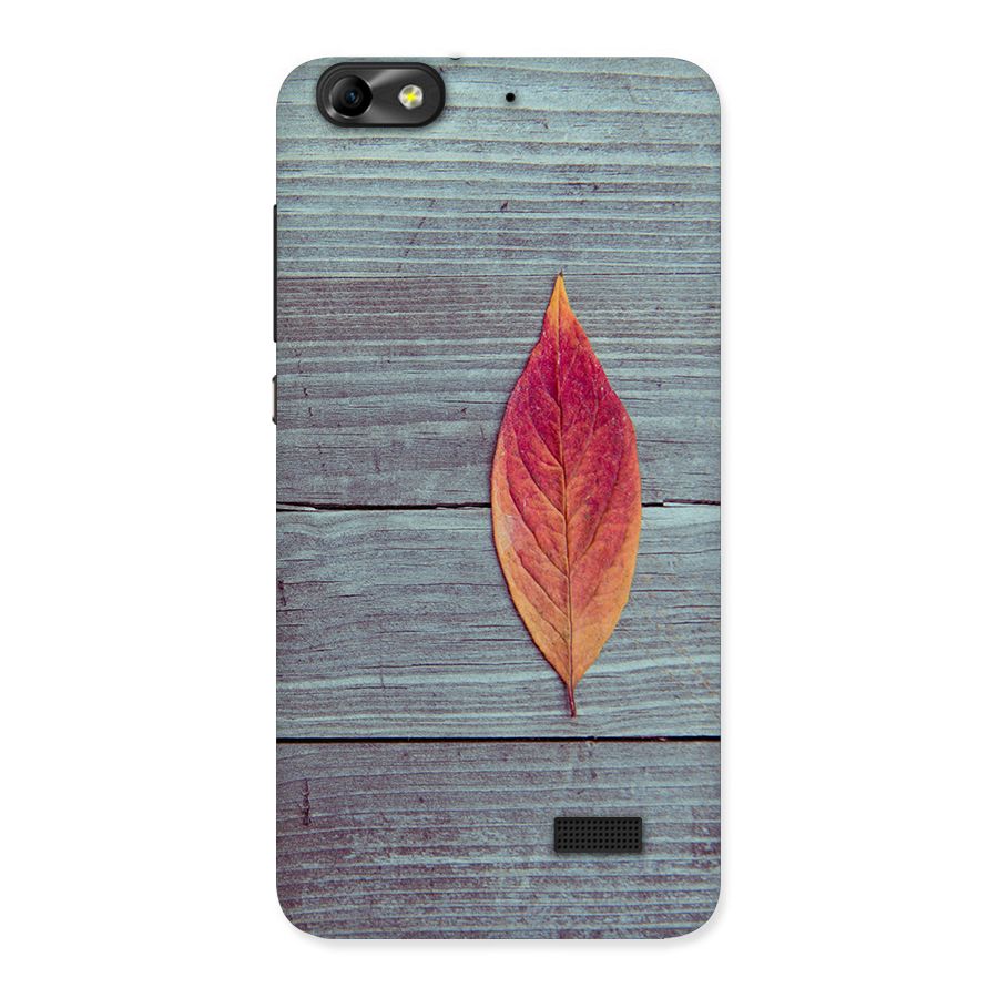 Classic Wood Leaf Back Case for Honor 4C