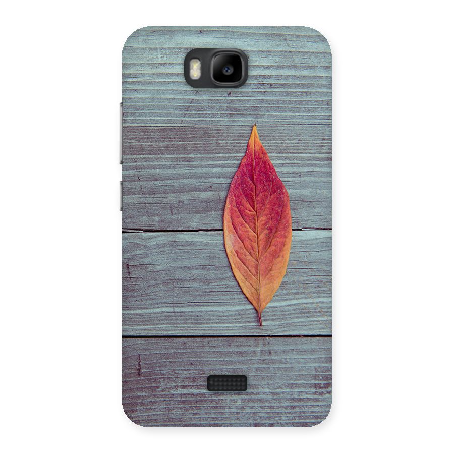 Classic Wood Leaf Back Case for Honor Bee