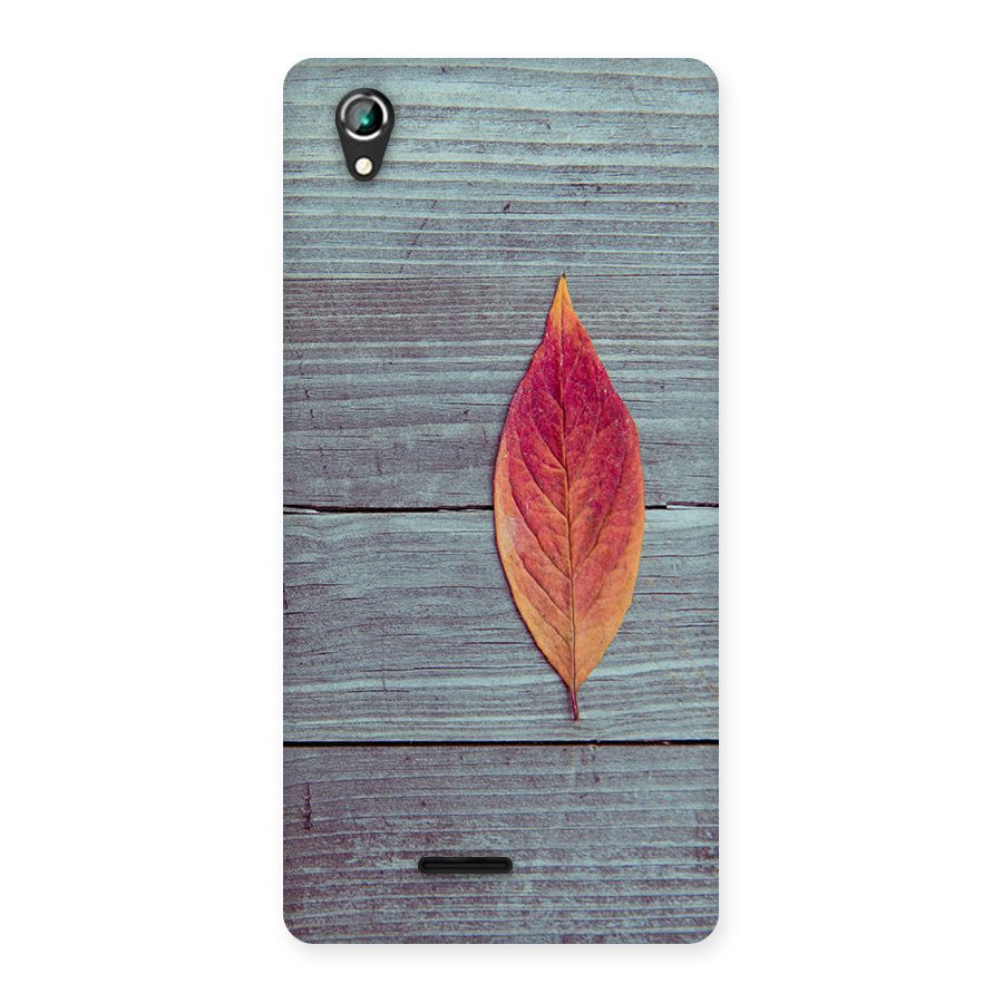Classic Wood Leaf Back Case for Lava Iris 800