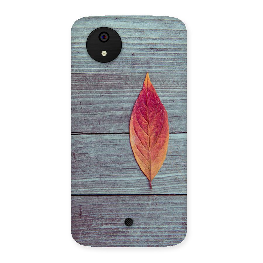Classic Wood Leaf Back Case for Micromax Canvas A1