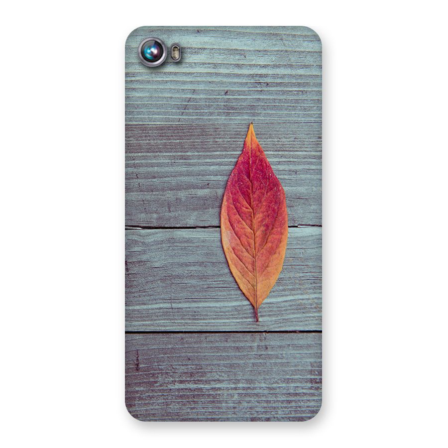Classic Wood Leaf Back Case for Micromax Canvas Fire 4 A107