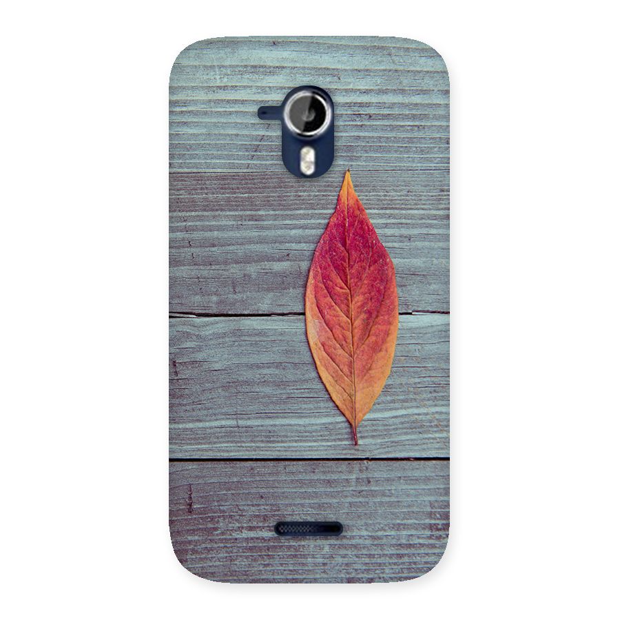 Classic Wood Leaf Back Case for Micromax Canvas Magnus A117