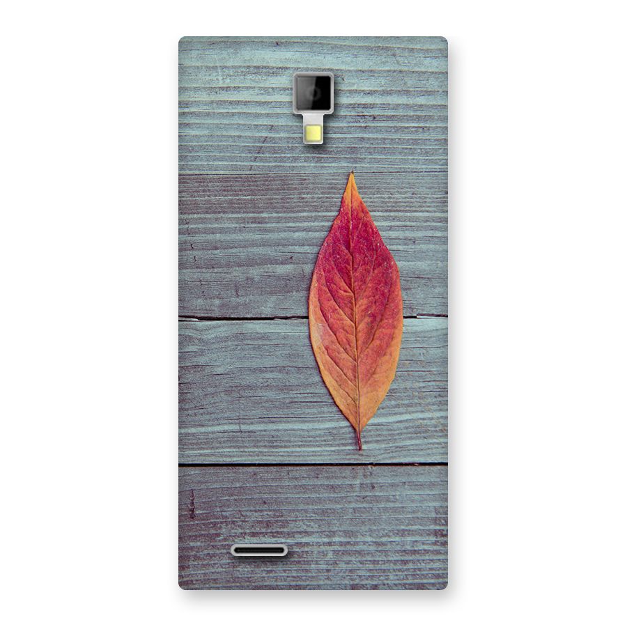 Classic Wood Leaf Back Case for Micromax Canvas Xpress A99