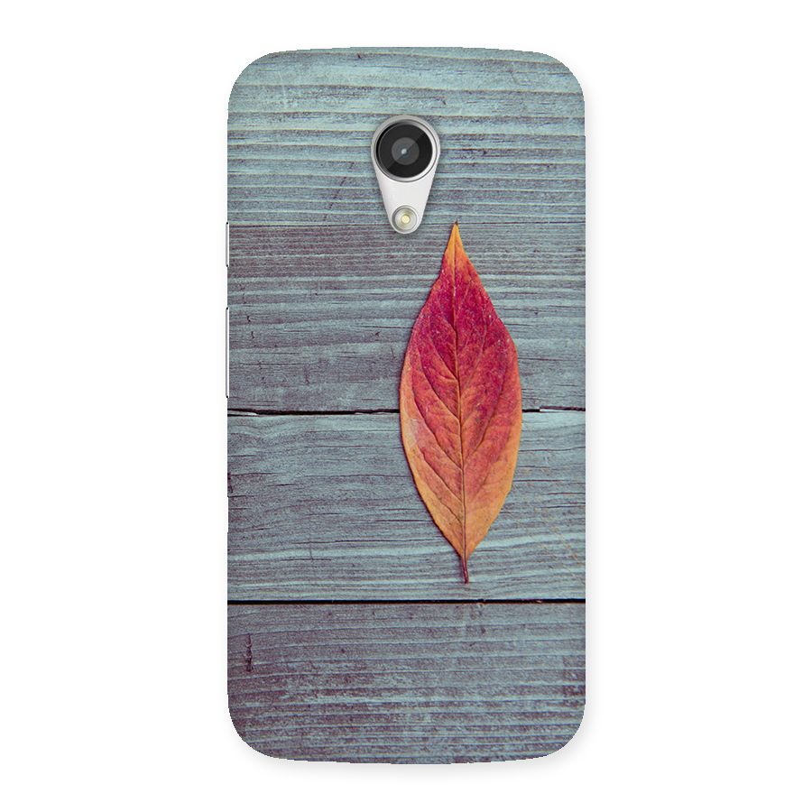 Classic Wood Leaf Back Case for Moto G 2nd Gen