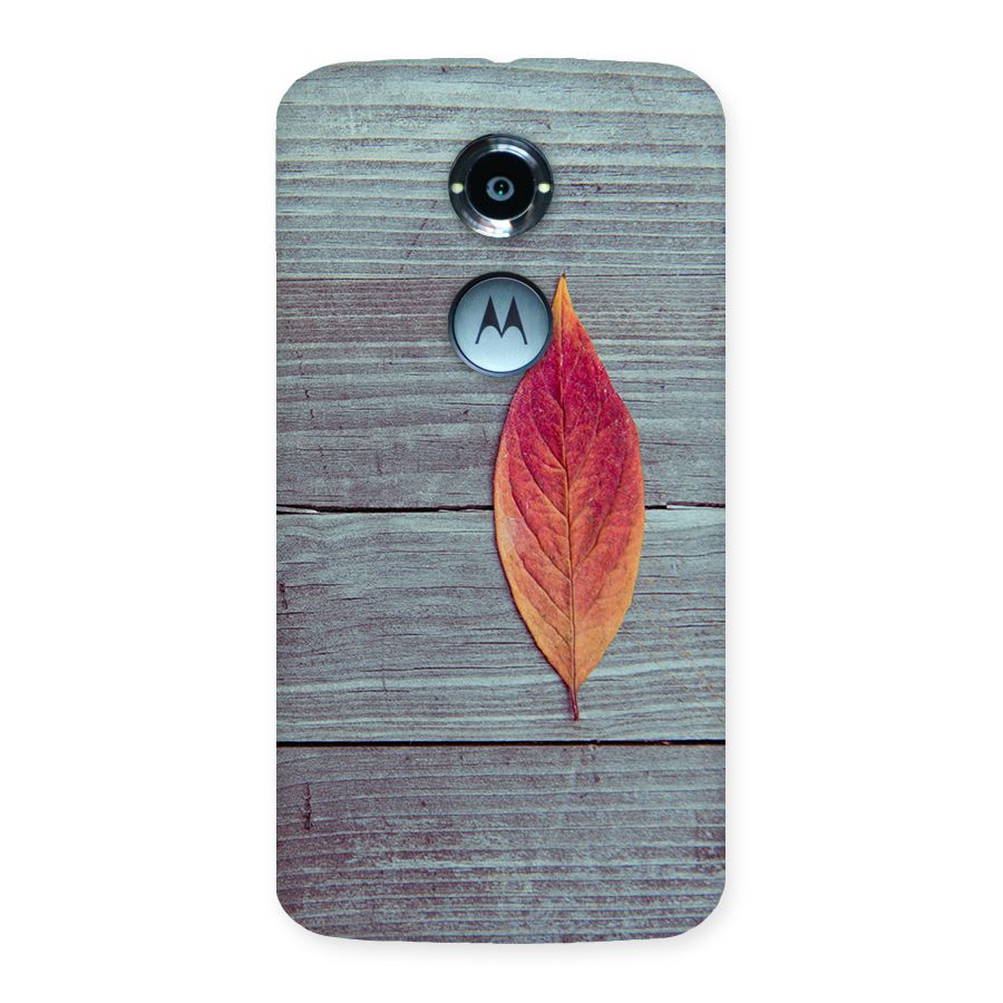 Classic Wood Leaf Back Case for Moto X 2nd Gen