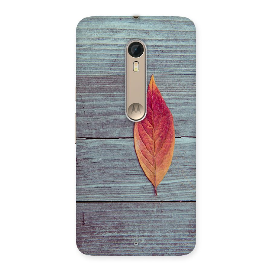 Classic Wood Leaf Back Case for Motorola Moto X Style
