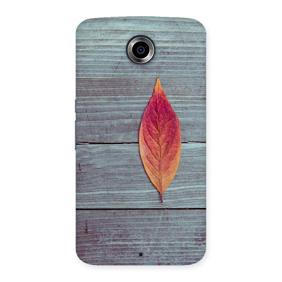 Classic Wood Leaf Back Case for Nexsus 6
