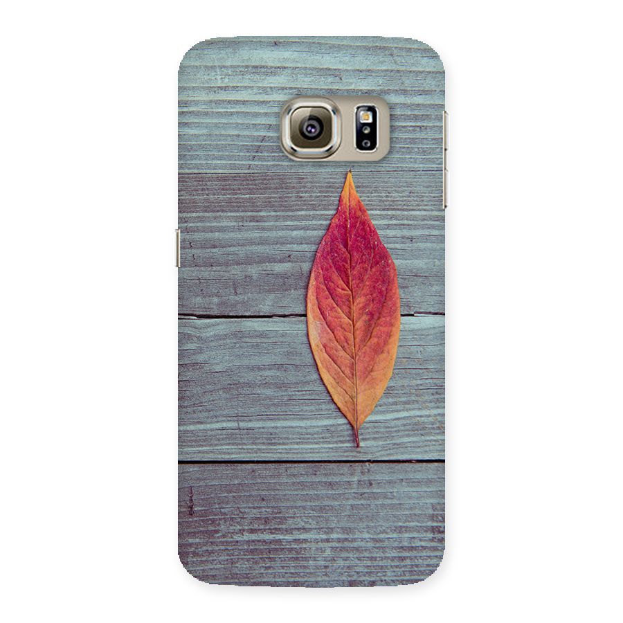 Classic Wood Leaf Back Case for Samsung Galaxy S6 Edge