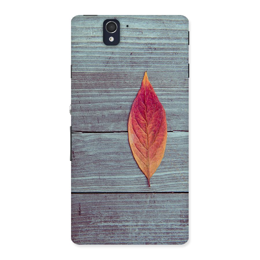 Classic Wood Leaf Back Case for Sony Xperia Z