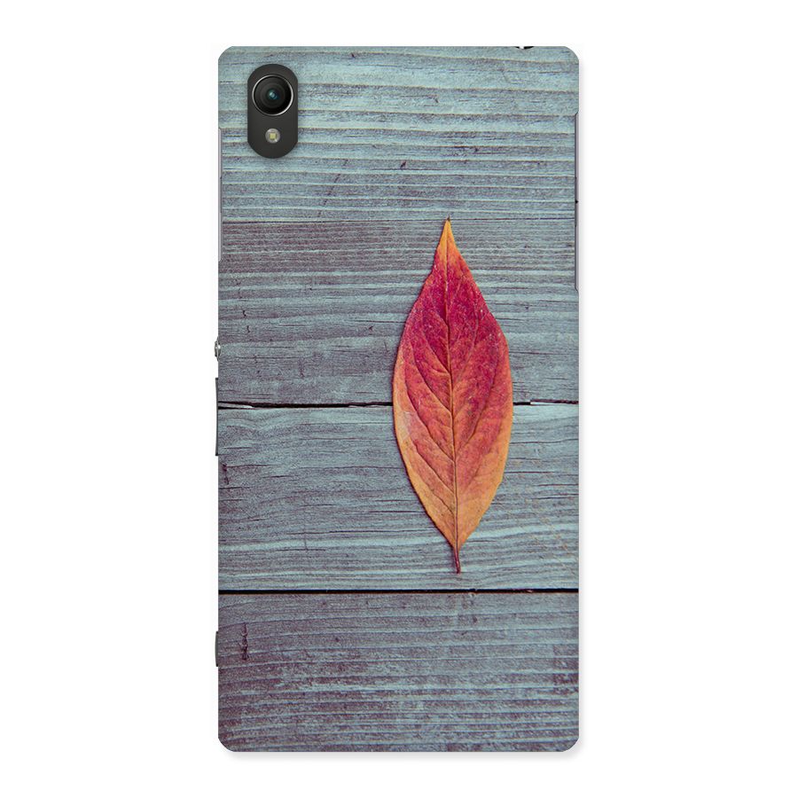Classic Wood Leaf Back Case for Sony Xperia Z1