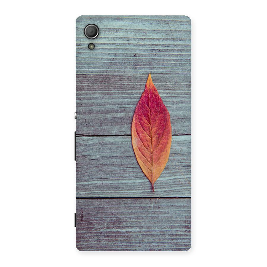 Classic Wood Leaf Back Case for Xperia Z4