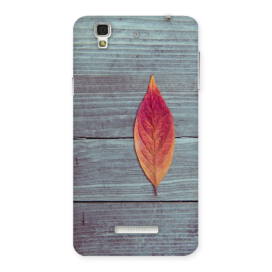Classic Wood Leaf Back Case for YU Yureka Plus