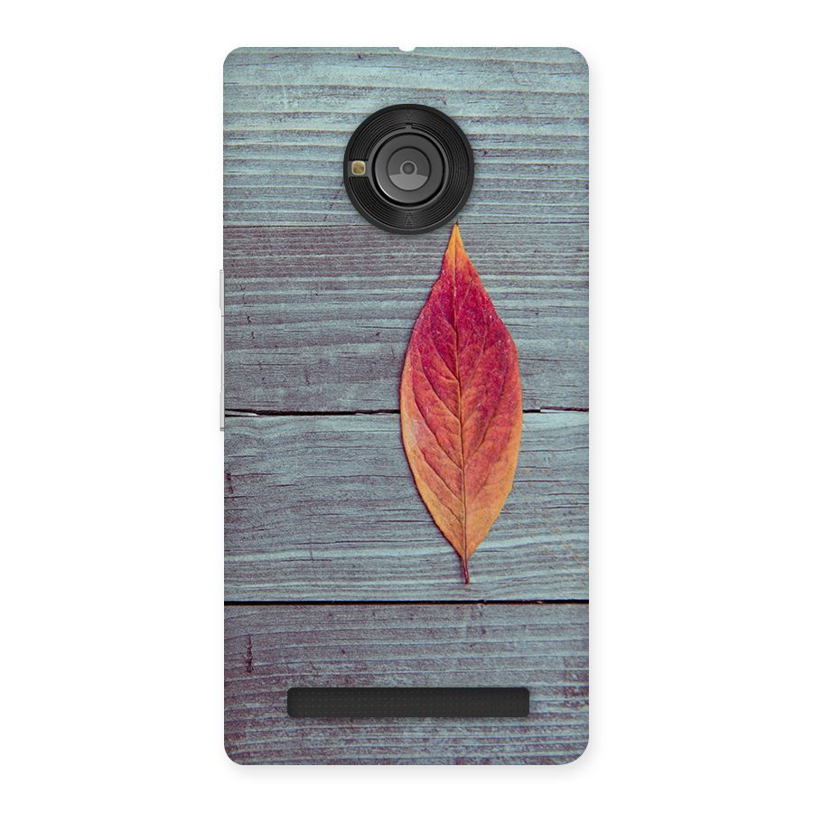 Classic Wood Leaf Back Case for Yu Yunique