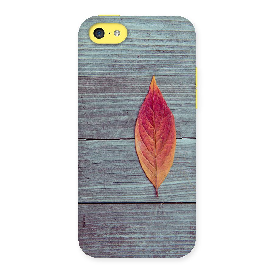 Classic Wood Leaf Back Case for iPhone 5C