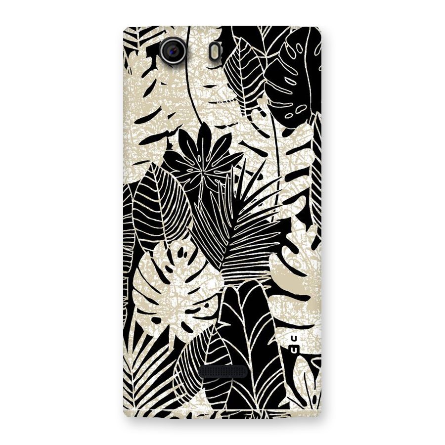 Leaf Pattern Back Case for Canvas Nitro 2 E311