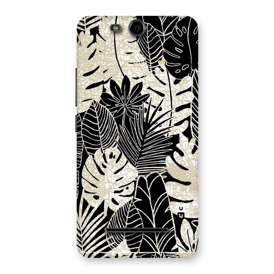 Leaf Pattern Back Case for Micromax Canvas Juice 3 Q392
