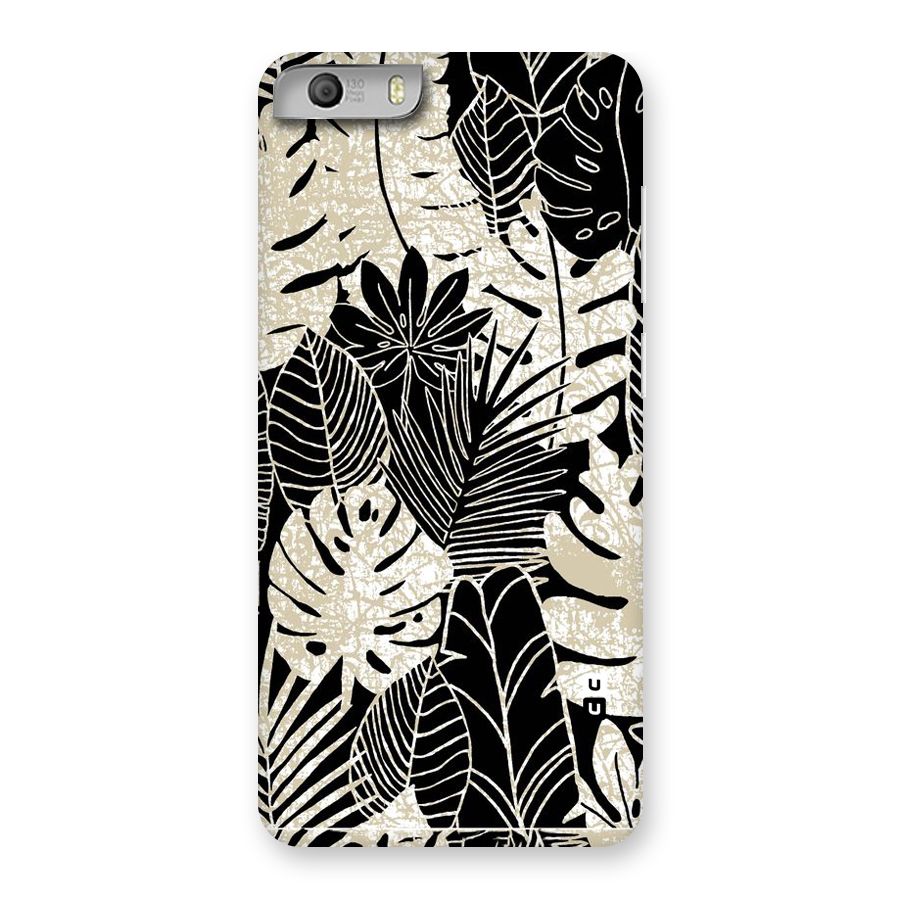 Leaf Pattern Back Case for Micromax Canvas Knight 2