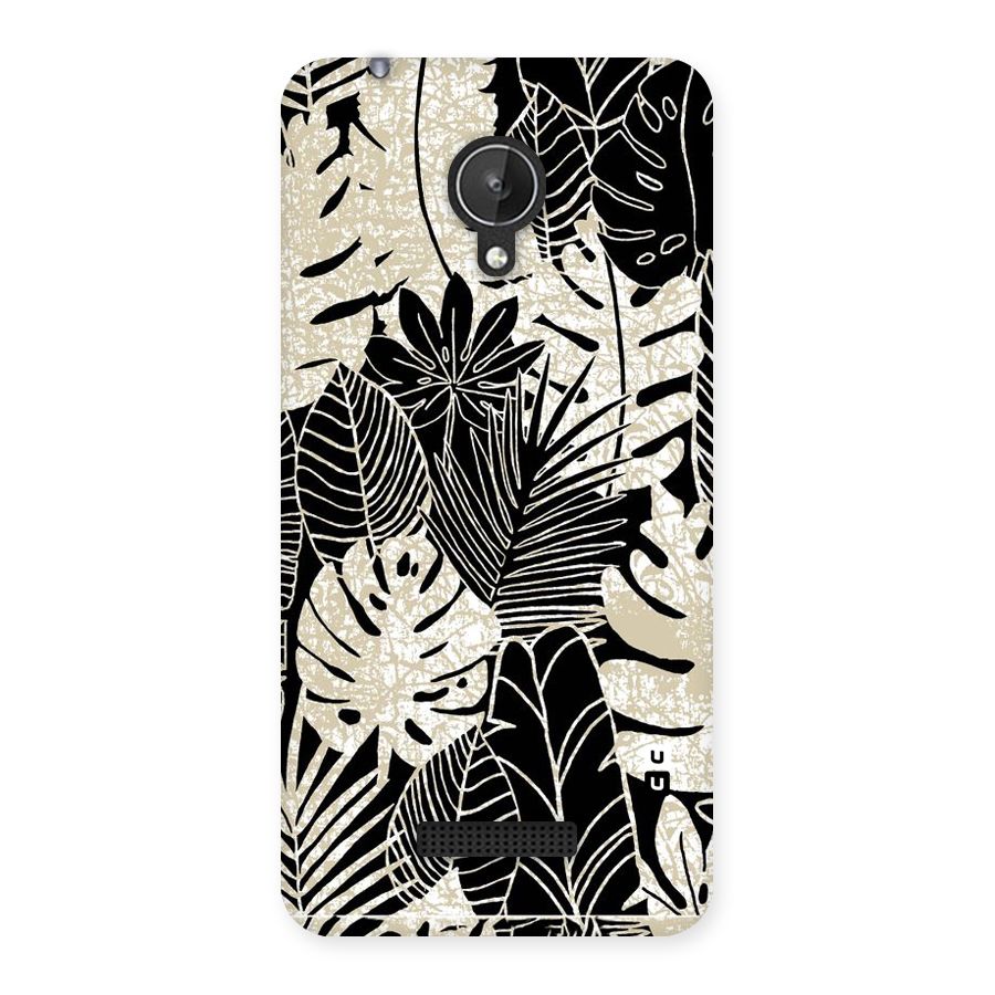 Leaf Pattern Back Case for Micromax Canvas Spark Q380