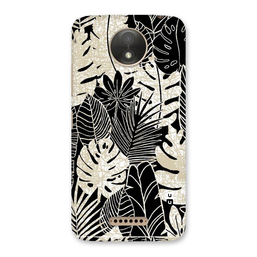 Leaf Pattern Back Case for Moto C Plus