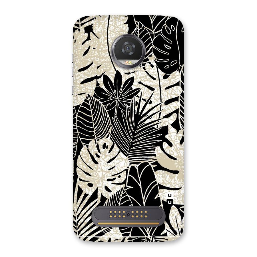 Leaf Pattern Back Case for Moto Z2 Play