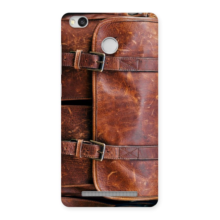 Bag Design (Printed) Back Case for Redmi 3S Prime
