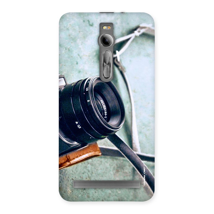 Leather Camera Lens Back Case for Asus Zenfone 2