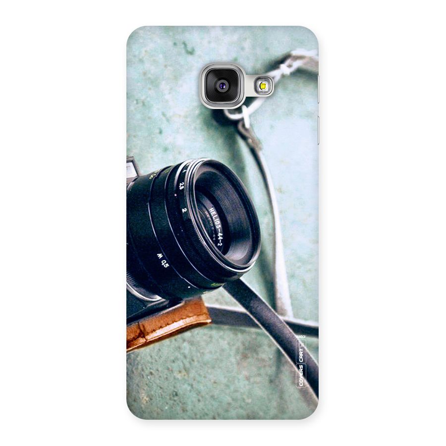Leather Camera Lens Back Case for Galaxy A3 2016