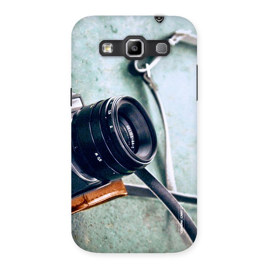 Leather Camera Lens Back Case for Galaxy Grand Quattro