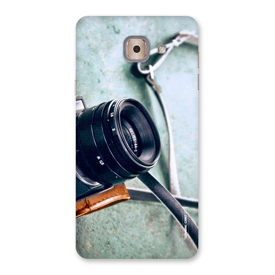 Leather Camera Lens Back Case for Galaxy J7 Max