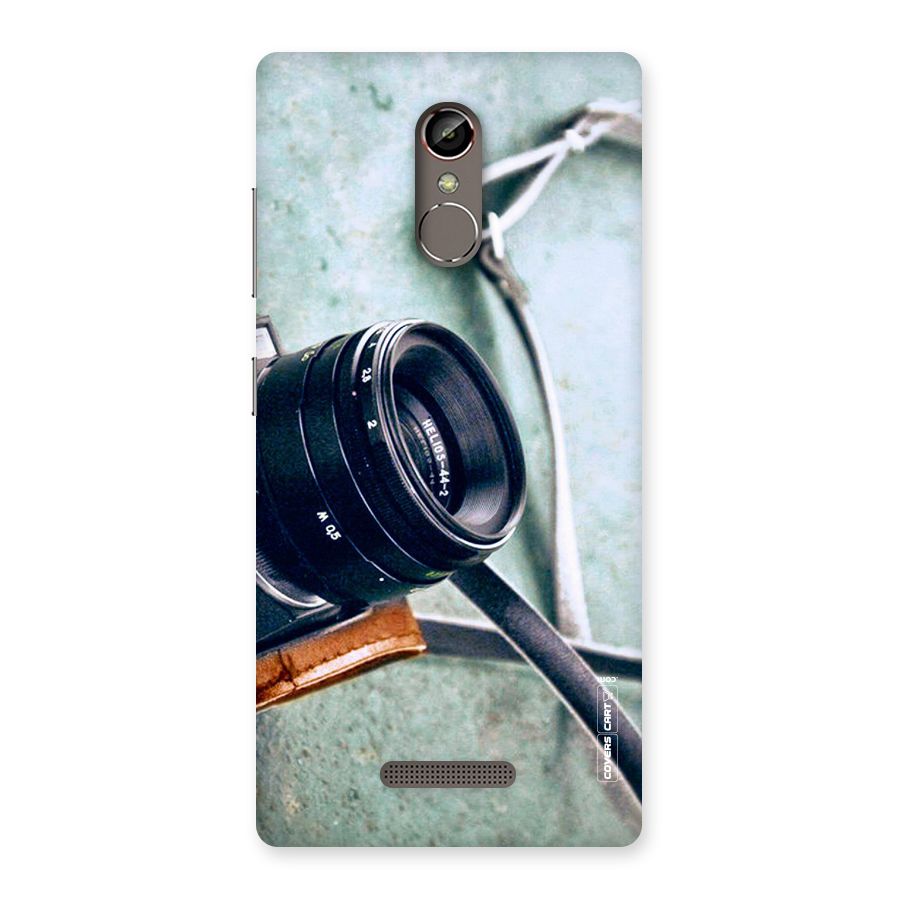Leather Camera Lens Back Case for Gionee S6s
