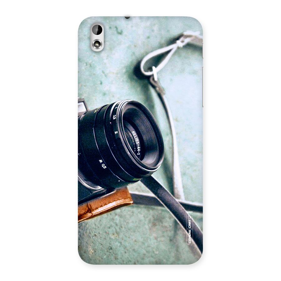 Leather Camera Lens Back Case for HTC Desire 816g