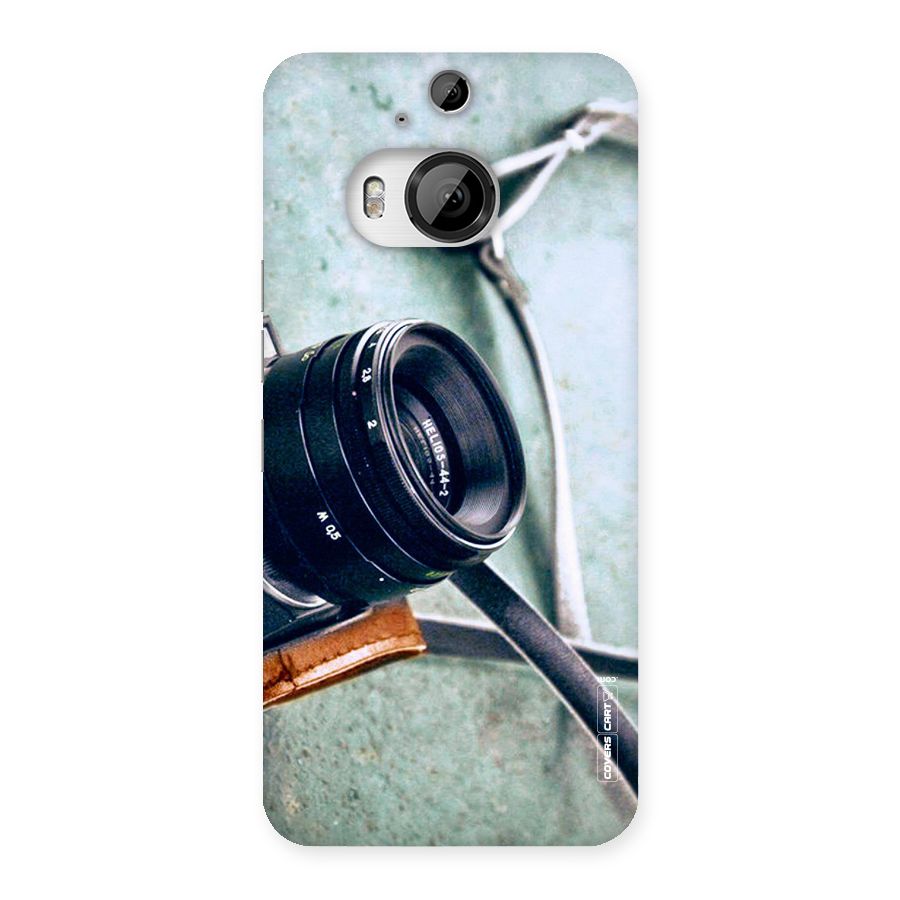 Leather Camera Lens Back Case for HTC One M9 Plus