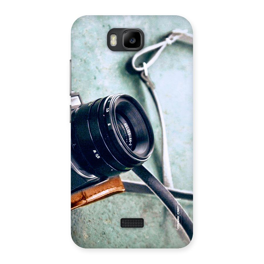 Leather Camera Lens Back Case for Honor Bee