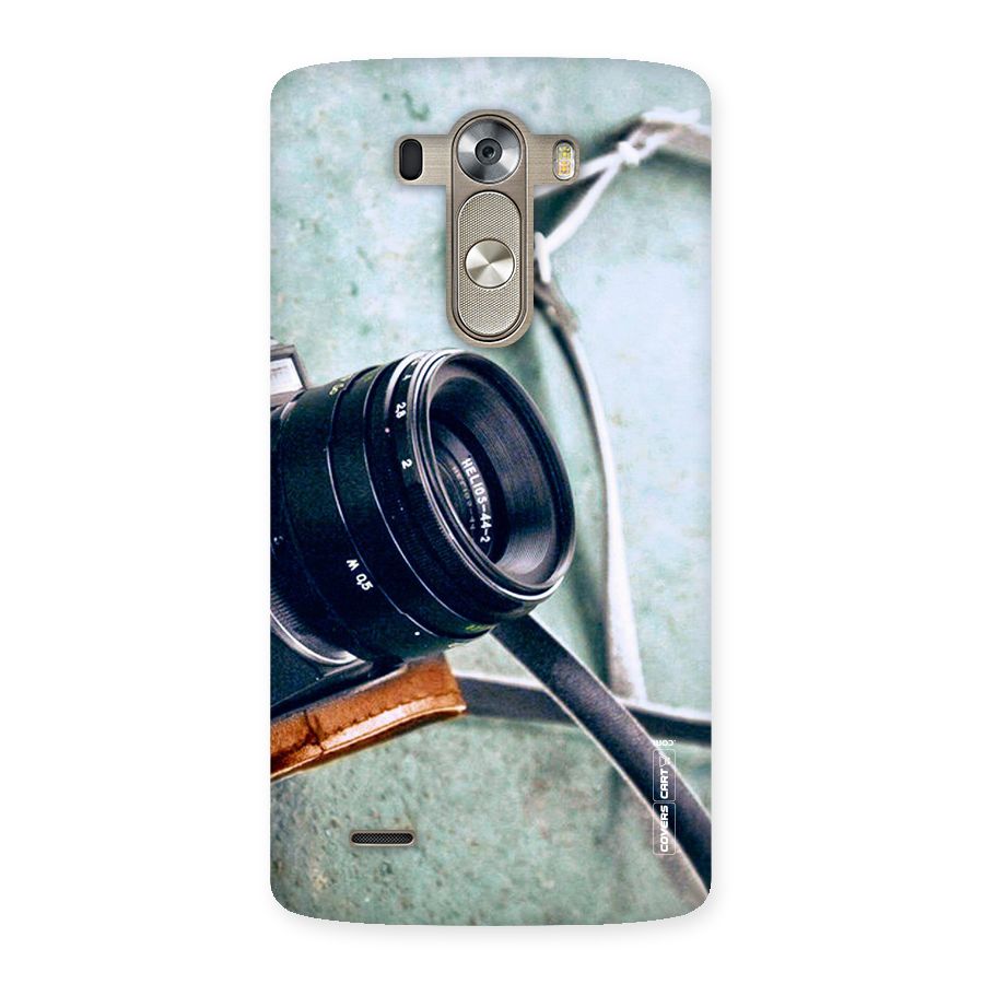 Leather Camera Lens Back Case for LG G3