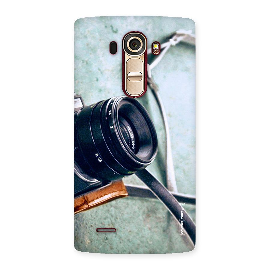 Leather Camera Lens Back Case for LG G4