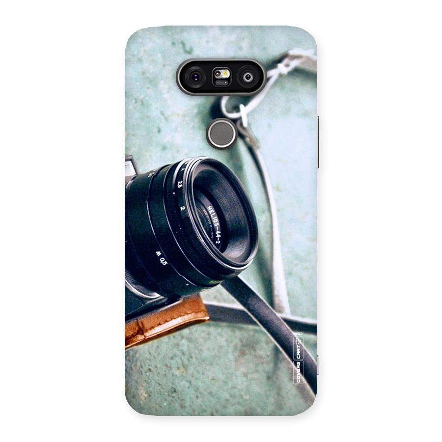 Leather Camera Lens Back Case for LG G5