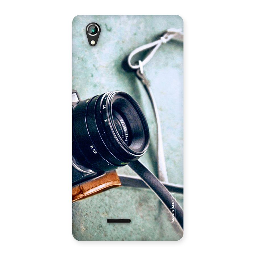 Leather Camera Lens Back Case for Lava Iris 800