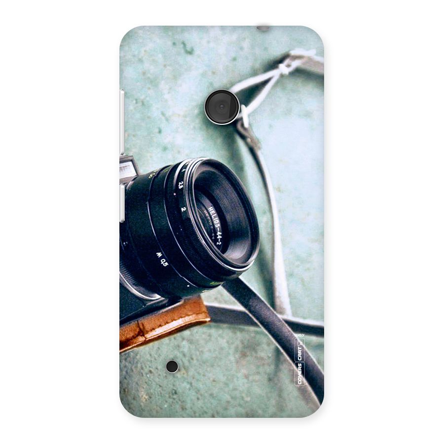 Leather Camera Lens Back Case for Lumia 530