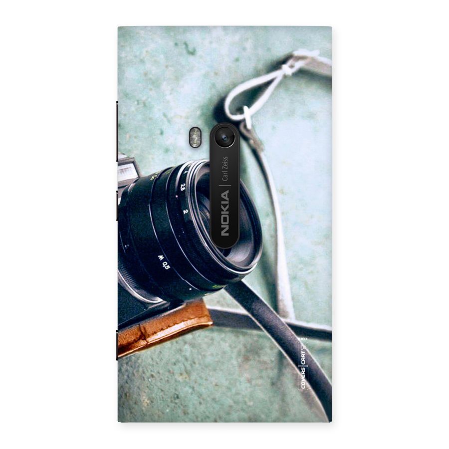 Leather Camera Lens Back Case for Lumia 920