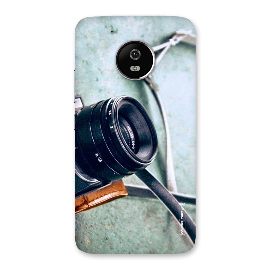 Leather Camera Lens Back Case for Moto G5