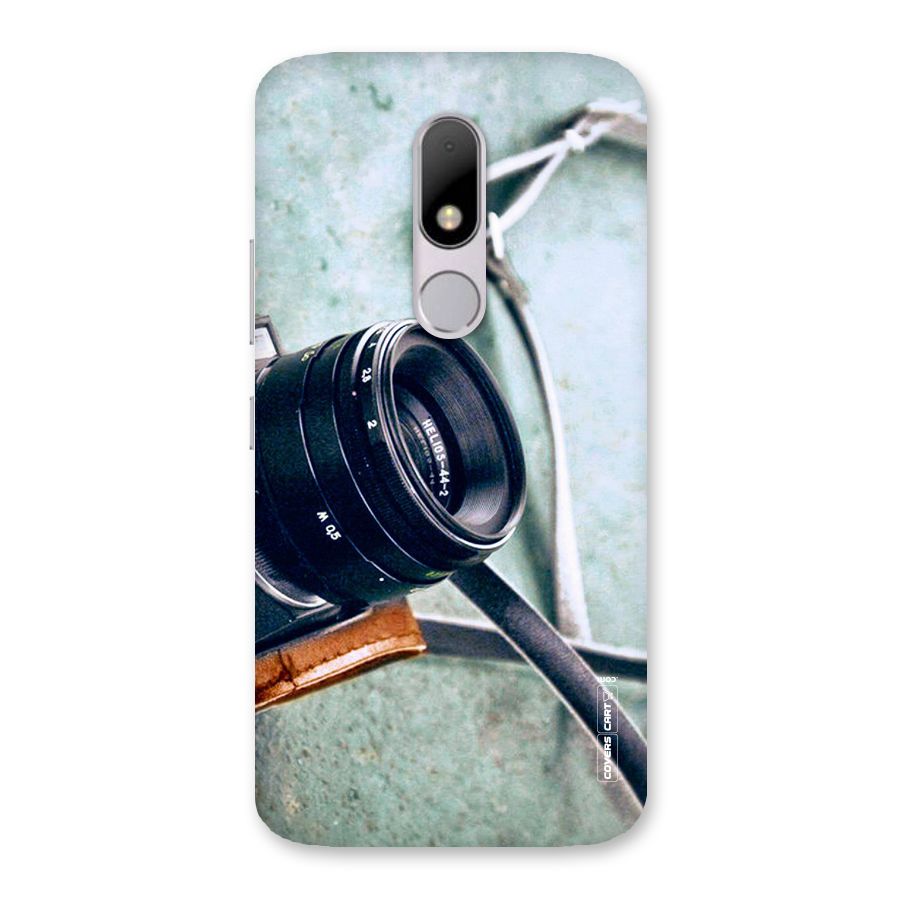 Leather Camera Lens Back Case for Moto M