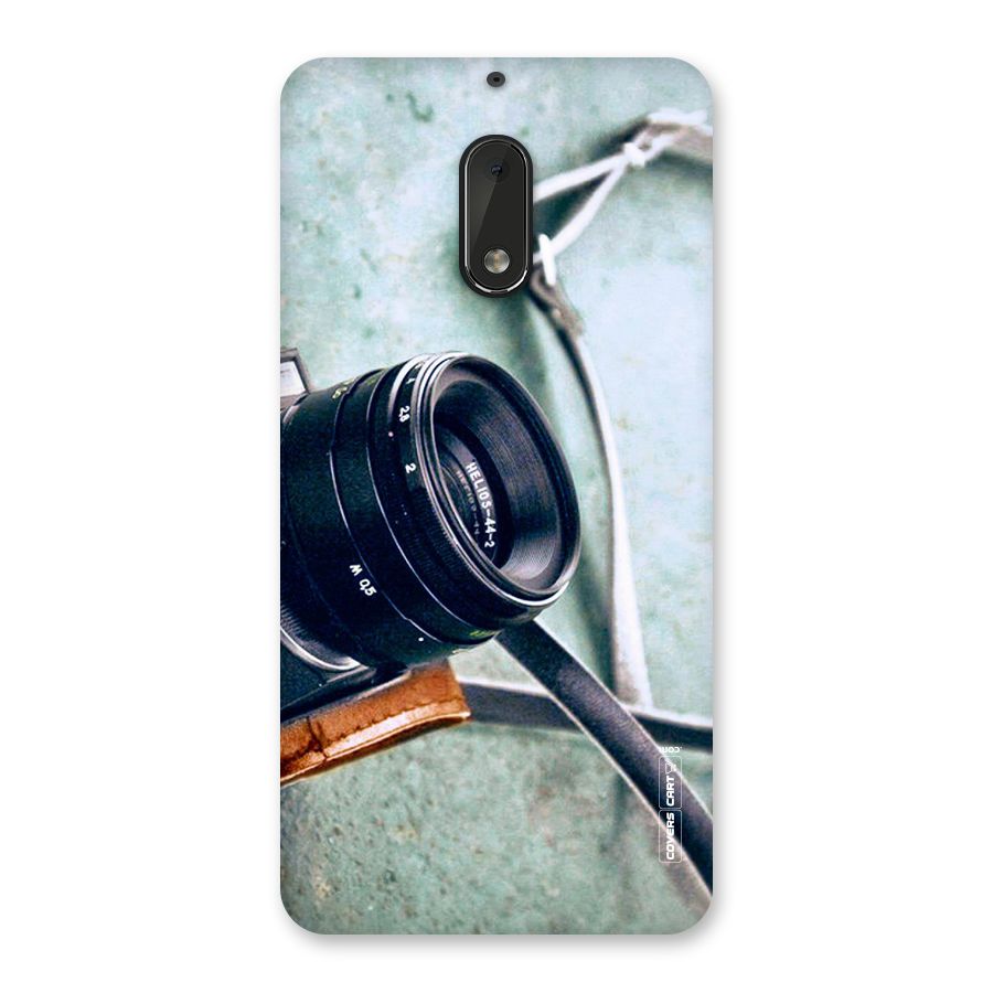 Leather Camera Lens Back Case for Nokia 6