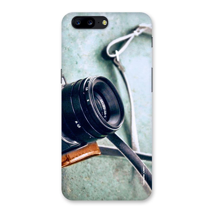 Leather Camera Lens Back Case for OnePlus 5