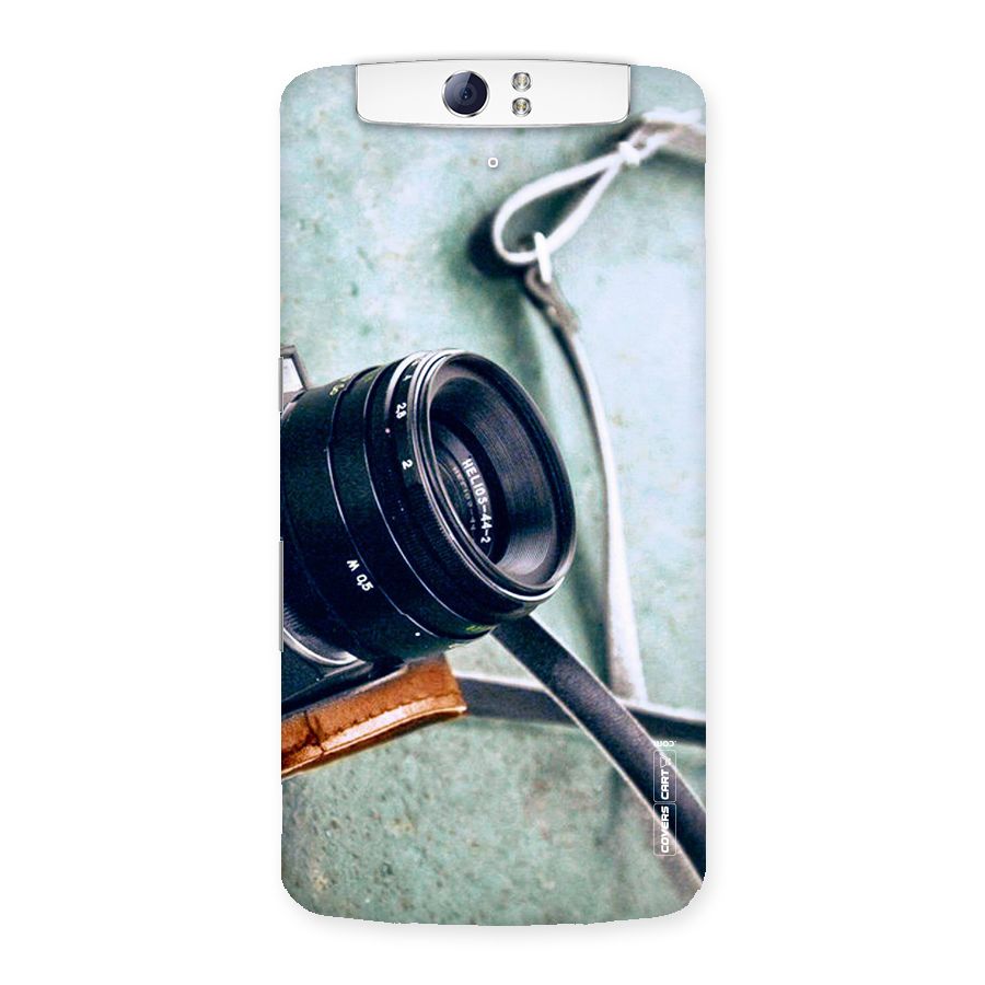 Leather Camera Lens Back Case for Oppo N1