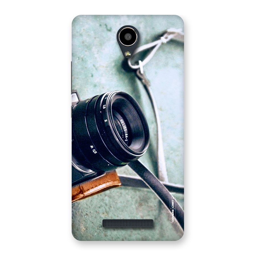 Leather Camera Lens Back Case for Redmi Note 2