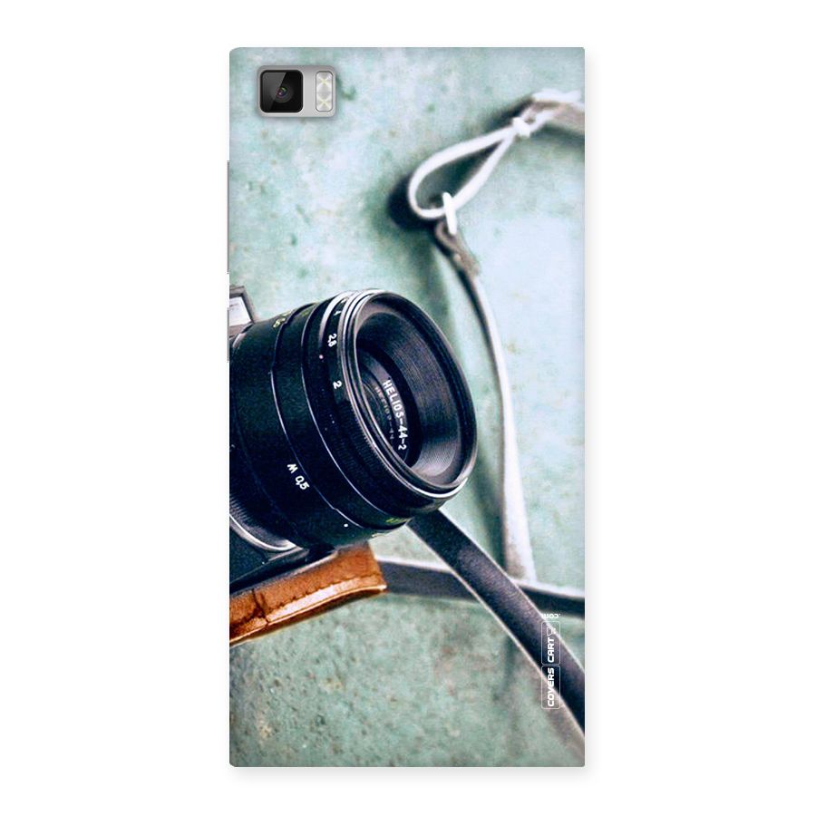 Leather Camera Lens Back Case for Xiaomi Mi3