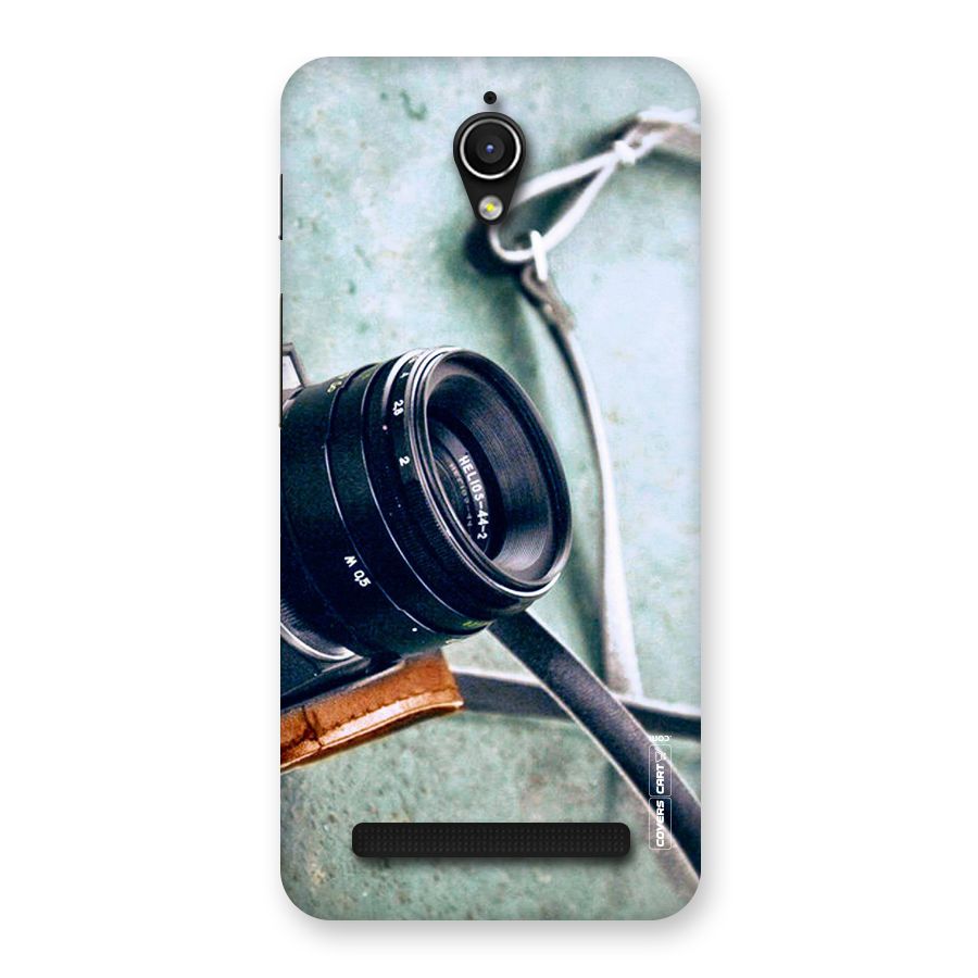 Leather Camera Lens Back Case for Zenfone Go