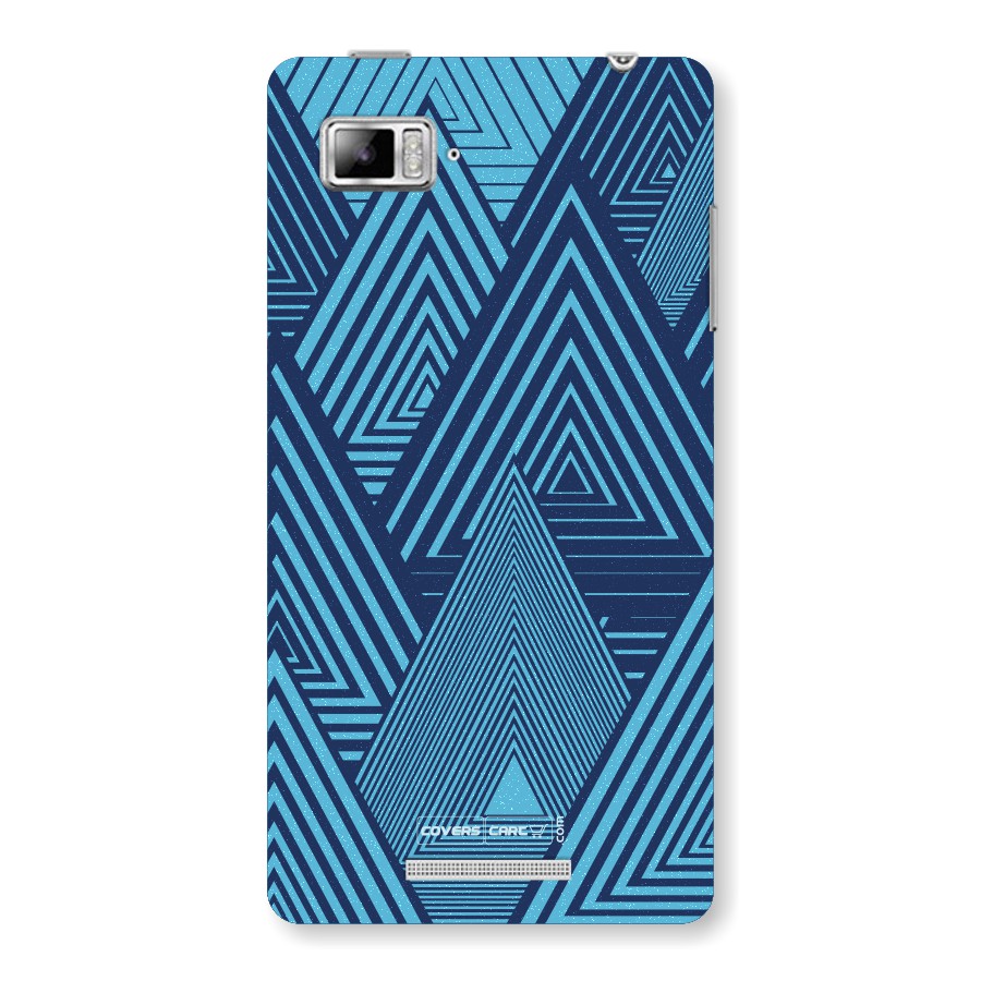 Geometric Blue Print Back Case for Lenovo Vibe Z K910