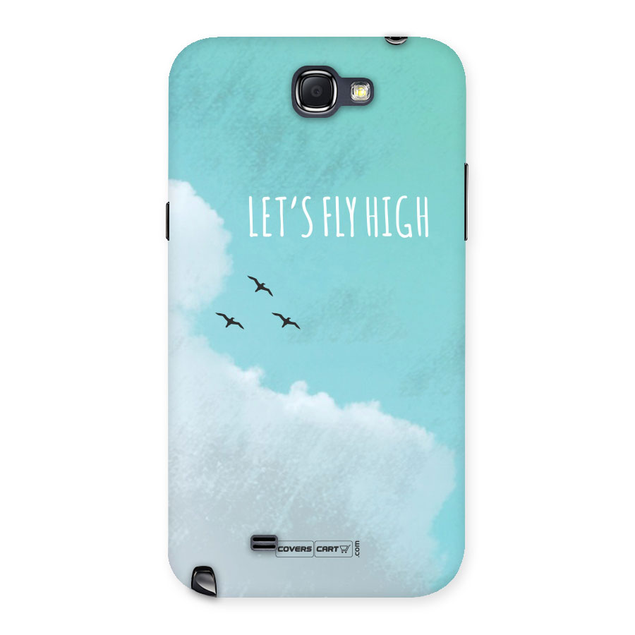 Lets Fly High Back Case for Galaxy Note 2